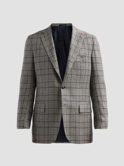 Kiton Men's Plaid Cashmere Sport Coat In Blue