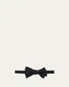 Kiton Men's Silk Butterfly Bow Tie In Navy