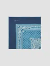 Kiton Men's Silk Pocket Square In Blue