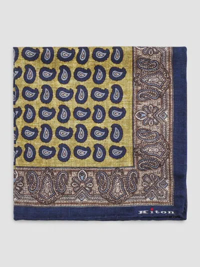Kiton Men's Silk Pocket Square In Multi
