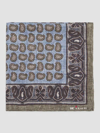 Kiton Men's Silk Pocket Square In Multi