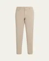 Kiton Men's Soft Lyocell-cotton Twill Pants In Lt Brwn