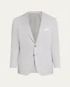 Kiton Men's Solid Cashmere Blazer In Gray