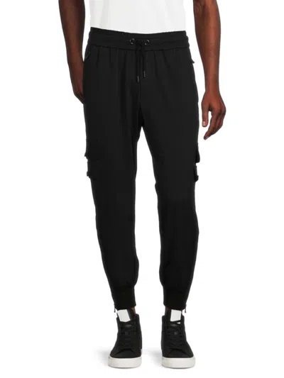 Kiton Men's Solid Joggers In Black