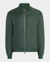Kiton Men's Solid Linen Blouson Jacket In Multi