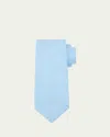 Kiton Men's Solid Silk 7-fold Tie In Blue