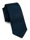 Kiton Men's Solid Silk Tie In Blue