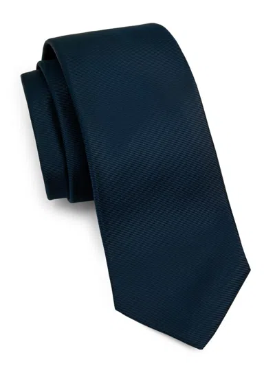 Kiton Men's Solid Silk Tie In Blue