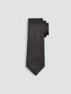 Kiton Men's Solid Silk Tie In Dark Grey