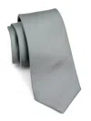 Kiton Men's Solid Silk Tie In Gray