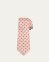 Kiton Men's Square Medallion Silk 7-fold Tie In Multi