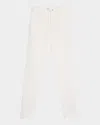 KITON MEN'S STRETCH WAISTBAND FLAT-FRONT TROUSERS