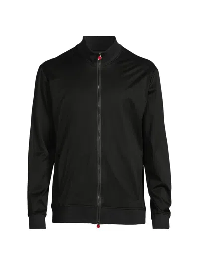 Kiton Men's Swim Cotton Jacket In Black