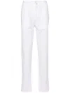 Kiton Men Tapered Trousers In White