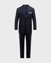 Kiton Men's Two-piece Solid Wool Suit In Navy