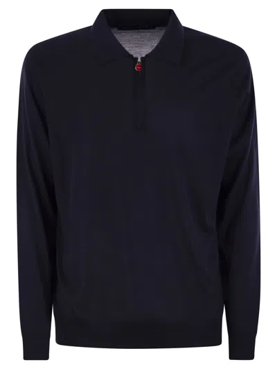Kiton Navy Blue Polo Shirt