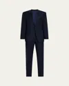 Kiton Men's Wool Single-breasted Two-piece Suit In Blue