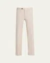 Kiton Men's Wool Twill Trousers In Tan
