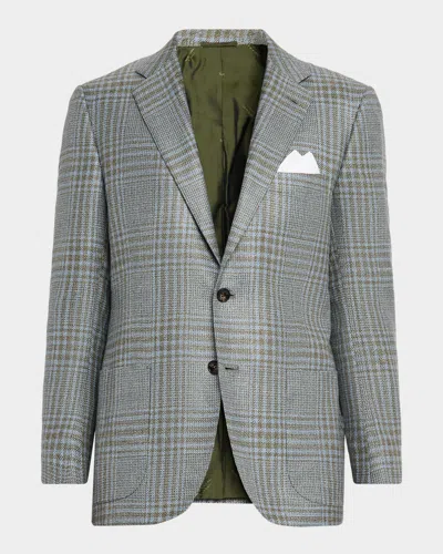 Kiton Men's Woven Plaid Single-breasted Sport Coat In Multi