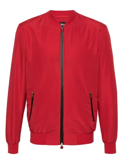 KITON MEN'S ZIPPED BOMBER JACKET
