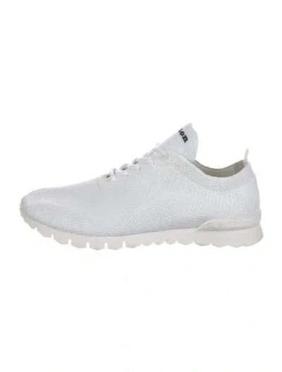 Pre-owned Kiton Mesh Mesh Accents Sneakers In White