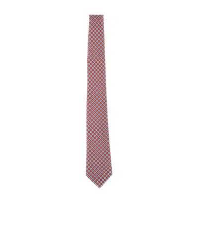 KITON KITON MICRO DIAMOND SILK TIE