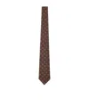 Kiton Micro Floral Seven-fold Tie In Multi