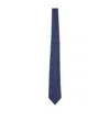 Kiton Micro-geometric Silk Tie In Multi