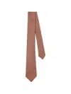 Kiton Micro-check Tie In Pink