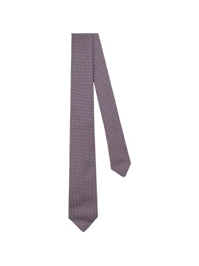 Kiton Micro-check Tie In Multi