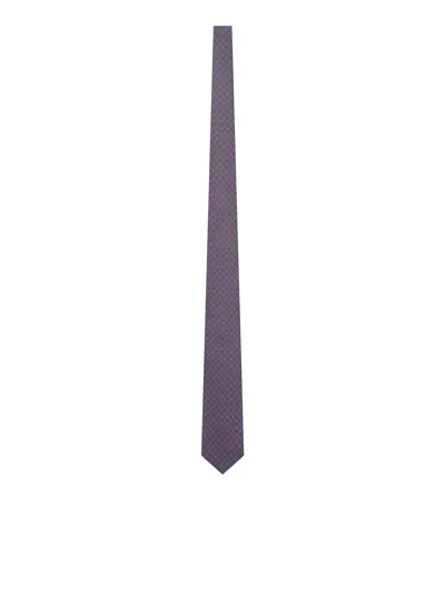 Kiton Micro-pattern Tie In Brown