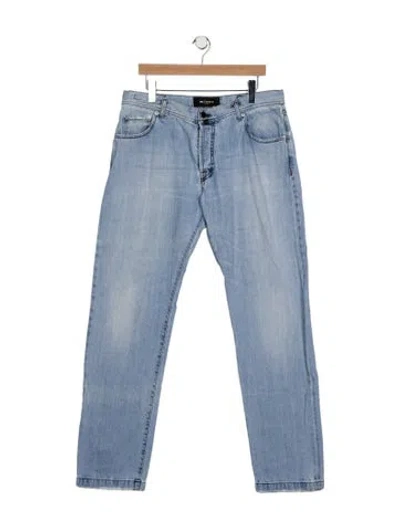 Pre-owned Kiton Mid-rise Straight Leg Jeans In Blue
