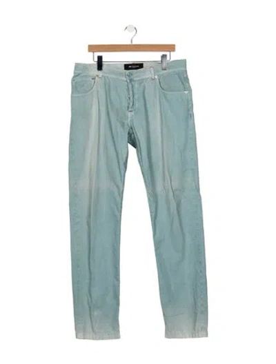 Pre-owned Kiton Mid-rise Straight Leg Jeans In Blue