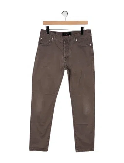 Pre-owned Kiton Mid-rise Straight Leg Jeans In Neutral