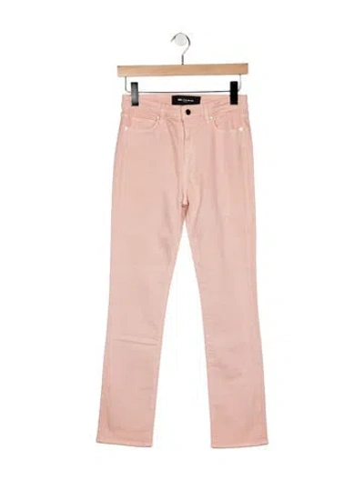 Pre-owned Kiton Mid-rise Straight Leg Jeans In Pink