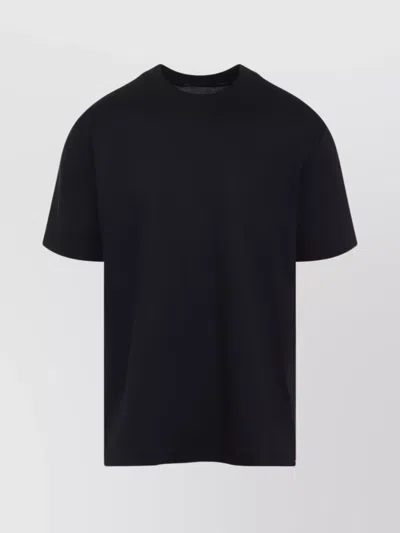 Kiton Short Sleeve Crew Neck T-shirt Design In Black