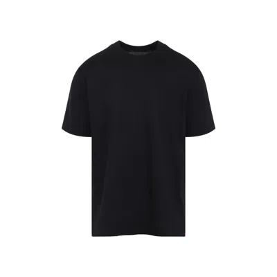 Kiton Classic Crew Neck Black Cotton T-shirt