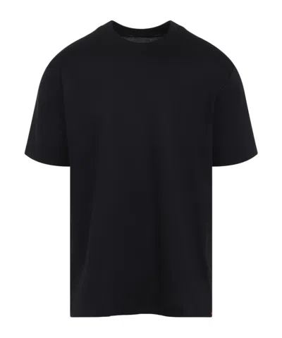 Kiton Short Sleeve Crew Neck T-shirt Design In Black