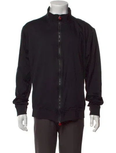 Pre-owned Kiton Mock Neck Long Sleeve Sweatshirt In Black