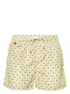 Kiton Men's Printed Swim Shorts | Size Small | Ucom2ck0709d42007 In Multicolor