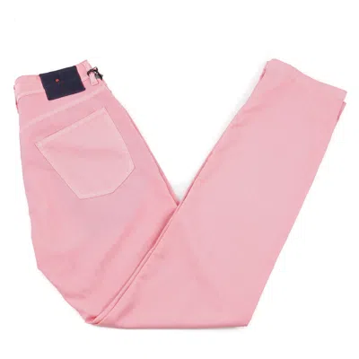 Pre-owned Kiton Napoli Slim-fit Pink Lightweight Wool 5-pocket Pants 32 Jeans