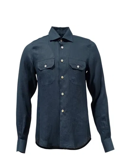 Kiton Navy Blue Shirt