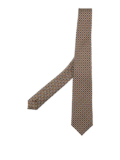 Kiton Necktie In Brown