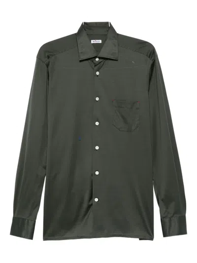 Kiton Nerano Shirt In Green