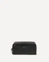 Kiton Rectangular Travel Case Front Pocket In Black