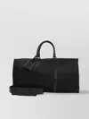 Kiton Nylon Duffle Bag With Leather Inserts