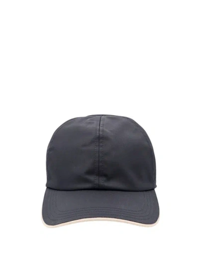 Kiton Nylon Hat In Black