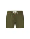 Kiton Drawstring Swimming Trunks In Green