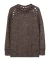 Kiton Open-knit Jumper In Brown