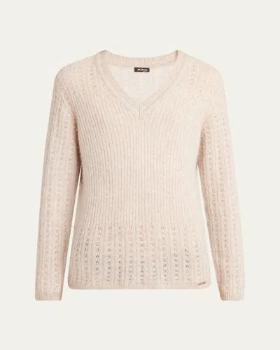 KITON OPENWORK CASHMERE SWEATER